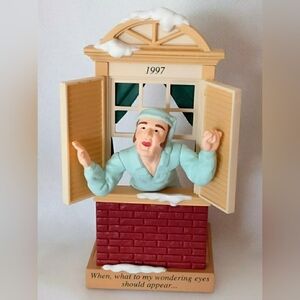 Vintage 1997 Away to the Window Christmas Tree Ornament